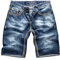 Rock Creek Herren Shorts Jeansshorts Denim Short Kurze Hose Herrenshorts Jeans Sommer Hose Dicke Nähte Bermuda Hose RC-2077 Dunkelblau W44