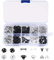 100 Stück Druckknöpfe, Haken und Ösen Set, Verschlusshaken, Hosenhaken und Ösenverschlüsse, Unterwäsche Haken und Augen Schließe für Rock, BH, Hose, Kleid, Nähen, Basteln