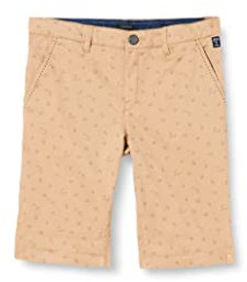 IKKS Jungen Short Couleur Sable À Motif Taille Ajustable Xu25003.67 Bermudas, Sand AOP, 128