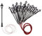 RANRAO 10Pcs H0 TT LED Straßenlaterne Beleuchtung Lampe Park Modelleisenbahn Zug Hof Lampe Straßenlaterne Modelleisenbahn, Höhenverstellbar 65-70mm/ 2.55-2.76inch. Maßstab: 1: 50-1: 100