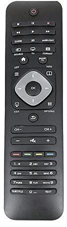 NITVIA TVRC51312/12 YKF315-Z01 Fitt For Philips TV With Keyboard Remote Control Remote Control