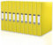 Durafile Ring Binder A4 Files, Yellow, Pack of 10 Folders, Heavy Duty Board Construction Folders for Paperwork Ring Binder, Ideal Folder Organiser for School, Home & The Office