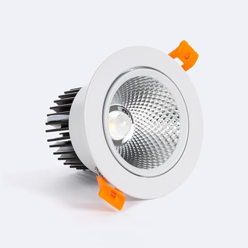 LEDKIA LIGHTING LED Downlight Einbaustrahler 12W Rund Dimmbar Dim To Warm Ausschnitt Ø 90 mm Weiß
