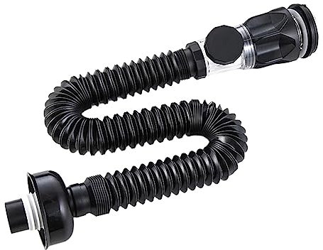 Facynde Abflussrohr-Kit Für Waschbecken Und Spüle, Siphon Waschbecken Kit,Flexibler Ablaufschlauch Siphon Mit Ablaufgarnitur, Waschbecken Stöpsel Verschluss, Badezimmer Waschbecken, Raumsparsiphon