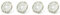 Bntaomle 4 x Diamond Circular Saw Blades 85 mm 15 mm Drill Replaces Worxsaw WA5038