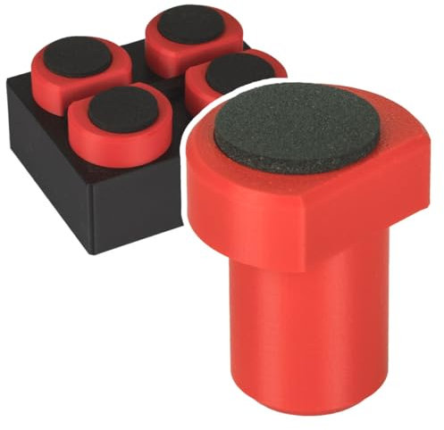 GLUTBERG TOOLS® 4X Bankhaken 20mm, Bench Dogs mit Anti-Rutsch-Pad und Vibrationsdämpfer für die Werkbank, Hobelbank und MFT, mit praktischer Aufbewahrungsbox