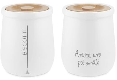 La Porcellana Bianca Barattolo Biscotti con tappo Gli Onesti 2,45L