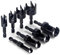 Yuentoen 8 Stück Zapfenbohrer set, 6,35 mm Sechskantschaft Kohlenstoffstahl Zapfenschneider Satz, Zum Bohren Loch Holzdübel für Bohrmaschine, Holz Plug Cutter Bohrer Set,6mm 10mm 13mm 16mm