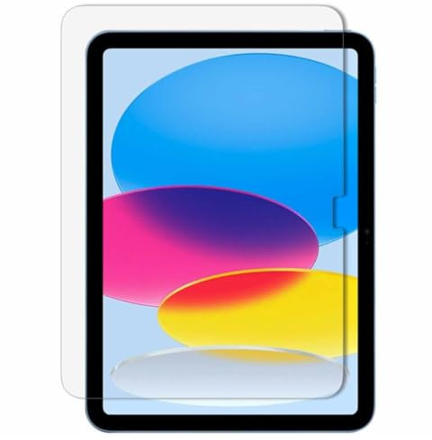 Case2go - Pellicola protettiva per tablet compatibile con Apple iPad 11 (2025) A16 / Apple iPad 10.9 (2022) - Vetro temperato - Custodia Friendly - Trasparente, Trasparente, 10.9 inch