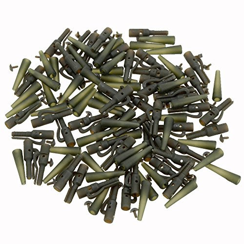 Docooler 50 Sets Outdoor-Sicherheits-Blei-Clips Karpfen Angelausrüstung Zubehör