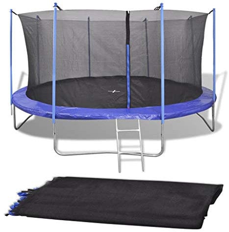 vidaXL Sicherheitsnetz Ersatznetz Fangnetz Netz PE für Garten Trampolin Ø 3,96m