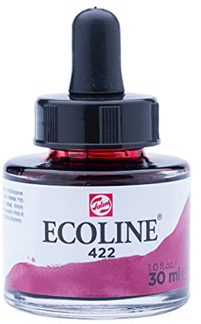 Ecoline Flüssige Aquarellfarbe Flasche 30 ml Rotbraun 422 (11254221)