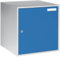 QUIPO eurokraft | Basic | Schließfachwürfel | HxBxT 450 x 450 x 450 mm | Vollblechtür | lichtgrau/lichtblau