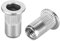 sourcing map 20Stk M5 Edelstahl 304 Nietmuttern Flachkopf Einsatz
