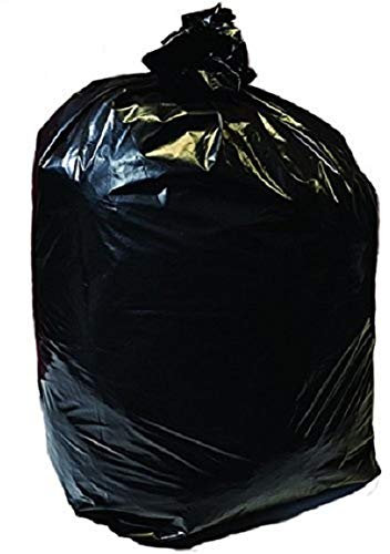 Uk Store Pack of 50 x Extra Heavy Duty Compactor Bin Bags Black Heavy Duty General Waste Recycled 120Litre 20kg Refuse Sacks Bin Liners Bin Bags (50)