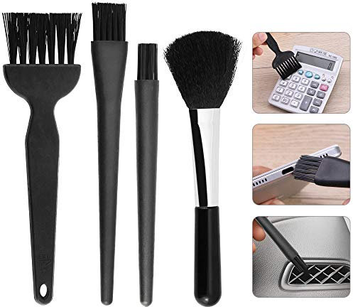DECARETA 4 PCS Brosse de Nettoyage Électronique 4 en 1, Kit de Nettoyage de Clavier Dépoussiérage Brosse Antistatique en Plastique et Nylon pour Ordinateurs, Claviers, PC, Téléphone Portable
