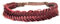 Bobiya Breites Fischschwanz-Haarband aus Kunsthaar, geflochten, klassisch, grob, elastisches Stretch-Haarteil, für Damen und Mädchen, Bordeauxrot