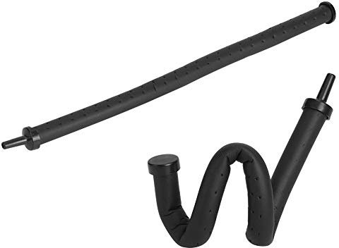 Acquario Bubble Tube Air Bubble Bar Diffusore Aumenta l'ossigeno Accessori per pompa d'aria in plastica nera per acquario(11.8in)