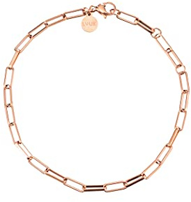 LUUK LIFESTYLE Colliers, bracelets et parures de bijoux en acier inoxydable, design moderne, bijoux pour elle, accessoires de mode pour femmes, style chic et élégant, couleurs or, argent et rose