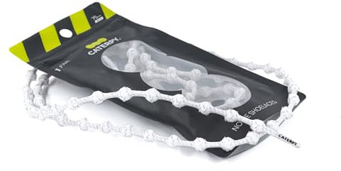 Caterpy RUN – Ultimative Schnürsenkel ohne Binden für Erwachsene & Kinder – Vielseitige & Einfach zu verwendende Schuhbänder – Seidig Weiß (Reflektierend)