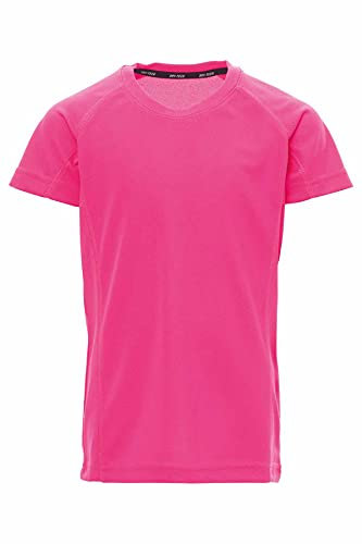 Mivaro Jungen Sport Shirt Trikot Funktionsshirt Laufshirt Fußball Training Tshirt, Größe:134/140, Farbe:Neonpink