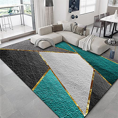 Mädchen Teppich Havatex Lange quadratische heftige grün Schwarze Wohnzimmer Dekoration Bequeme tragen Bett 200x300cm