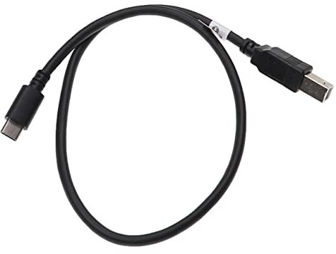 vhbw cavo della stampante cavo per scanner cavo adattatore da USB C a USB B - 0,5 m, nero