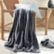 ENGLISH HOME Kuscheldecke, Flauschig Decke, Flanell Fleecedecke, Warm Wolldecke, Weich Sofadecke, Hochwertige Couchdecke, Damen, Softy, Anthracite, 130x170 cm