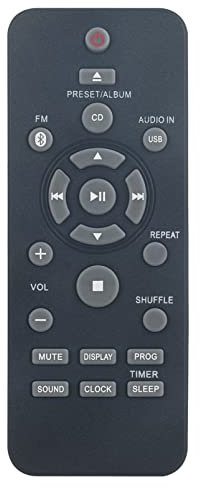 ALLIMITY 996510061505 Télécommande Remplacer pour Philips Micro Music System DCM2068/12 DCM206812 DCM2068-12
