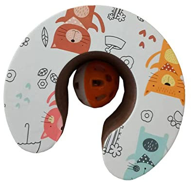 kowaku Haushalts-Katzenspielzeug, Kratzbrett, Orgel, verformbarer Ball, faltbar, Wellpapier, Katzenklauenbrett für Katzen, interaktives Spielzeug, B