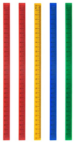 sourcing map 5Stk. Whiteboard magnetisches Lineal metrische Tafel gerade Lineale Büro Messwerkzeug 29cm