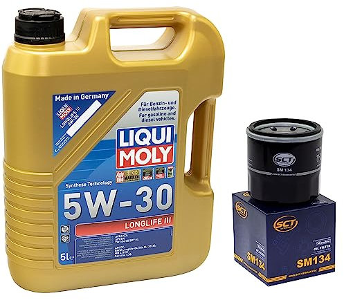 Motoröl Set Longlife III 5W-30 LIQUI MOLY 5 Liter + Ölfilter SM134
