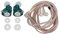 KZ EDX Pro 10mm DD Driver In-Ear HiFi Auriculares con Placa Frontal de Acero Inoxidable, Cable Desmontable Chapado en Oro de 2 Pines, Cable de Cobre Libre de Oxígeno (Cian