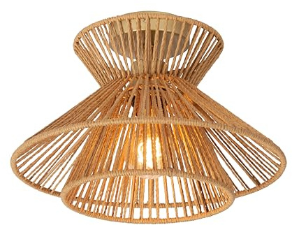 LUCIDE TASMAN - Deckenleuchte - Ø 32 cm - 1xE27 - Natürlich
