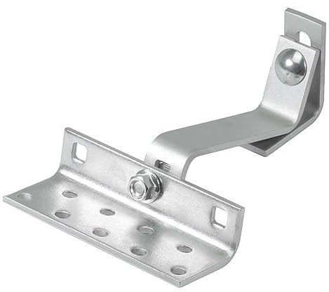 INTRA-TEC Solar-Dachhaken Edelstahl 1.4301 Rostfrei A2 Photovoltaik 3-fach verstellbar für PV- und Solarpanel Montage Dachhalterung Befestigung Steildach Dachpfannen - Stiel 5 mm