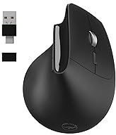 Mobility Lab – Souris sans fil ergonomique premium – Clics silencieux – DPI réglable – Connexion via USB ou USB-C – Compatible avec Windows et macOS, Ordinateur Portable, PC, mac – Pour droitier