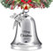 Weihnachtsglocke Ornament 2023, Schlittenglocke, Weihnachtsschmuck 2023, Glocke Ornament, Weihnachtsbaum Schlittenglocke Home Dekorative Glocken Dekor (Silber Merry Christmas)
