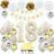 Geburtstagsdeko 18 Beige Gold, Luftballons 18 Geburtstag Mädchen Junge, Deko 18. Geburtstag Luftballons, Beige 18. Geburtstag Dekorationen, Sandweiß 18 Jahre Geburtstagsdeko, Luftballon 18 Beige