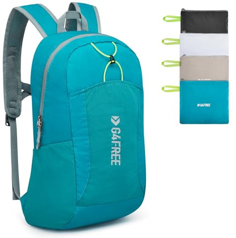 G4Free Faltbarer Leichter Rucksack 25L Unisex Tagesrucksack Kleiner Reiserucksack Wanderrucksack Trekkingrucksack Wasserdicht für Wandern Fahrrad