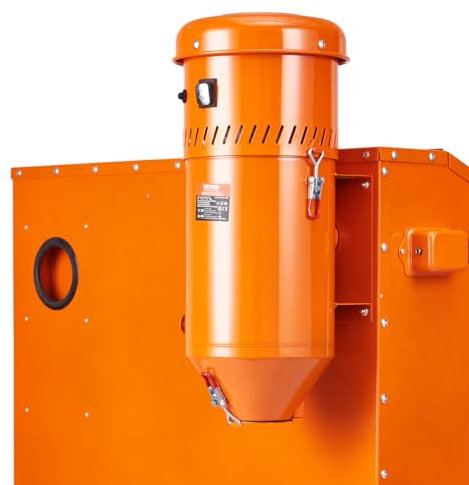 VEVOR Sistema di raccolta polveri recuperatore di supporti per collettore di polveri da 1450 W con capacità di 1,8 galloni Adatto universale per armadietti e sabbiatrici