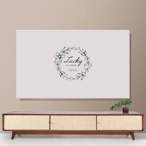 VUT Heimtextilien-tv-Abdeckung, Staubabweisend, Schmutzig, Waschbar, LCD-schutzabdeckung, Zum Aufhängen, Flach, Gebogen, Universal-tv-staubschutz(Size:80-85in,Color:C)