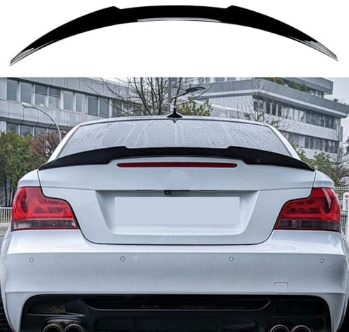 Wing Autospoiler für BMW 1er E82/E88 Coupe 2005-2011 Heckspoiler Dachkantenspoiler Auto Heckspoilerflügel Rennspoiler für Autos Hochfestes ABS-Material Auto Tuning,Black