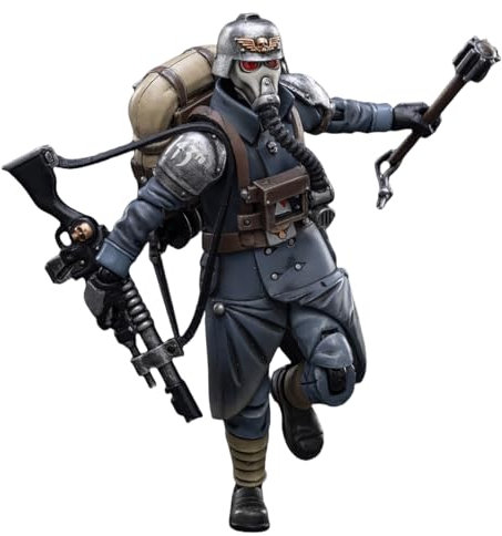 HiPlay JOYTOY Warhammer 40,000 1/18 Astra Militarum Death Korps of Krieg Veteran Squad Guardsman JT2665 Action Figure Collection Model Gift
