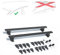 Rebeca Shop Barre portapacchi universali, per tutti i tipi di auto, scegli il modello adatto dal menu (LS5502-LS5503 Per tetto liscio, 140cm Per tetto liscio LS5503)