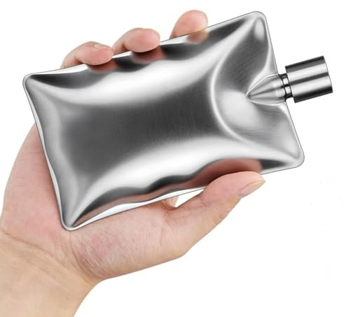 Récipient carré de poche en acier inoxydable pour whisky, vin, whisky, liqueur, vin, bouteille de vin carrée pour femme et homme