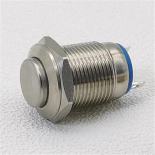 Interruptor pulsador pequeño momentáneo de metal de 12 mm, 10 unidades(High Head,3 pcs)