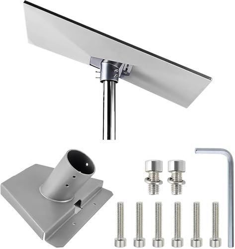 Support de Montage Kit Complet pour Antenne Satellite- Inclut Support Plat Standard V3 et Accessoires de Fixation