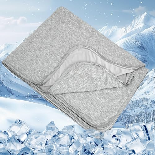 CXXDE Kühldecke Sommerdecke, Cooling Blanket,Selbstkühlende Decke | 2 in1 zum Schlafen Kältedecke ,Q-Max>0,5 Dünne kühlende bettwäsche, kühldecke Bett, für Menschen Bett, (200 x 220 cm)