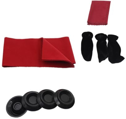 Ciieeo Upright Piano Cleaning Set Klavierwartungskit mit Reinigungstuch und Fußpolstern Ergonomisch Gestaltet Langlebig für Klavierpflege und Schutz