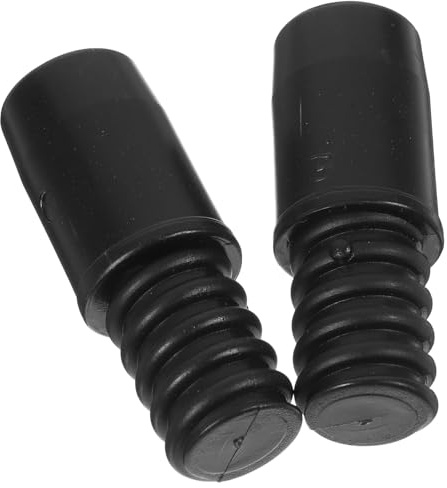 Kunststoff Besenstieladapter mit Gewinde 5,5x2x2cm 2 Stück Schwarz | Besenstiel Befestigung, Zubehör für Verlängerungsstangen mit Gewinde, für Besen und Mop